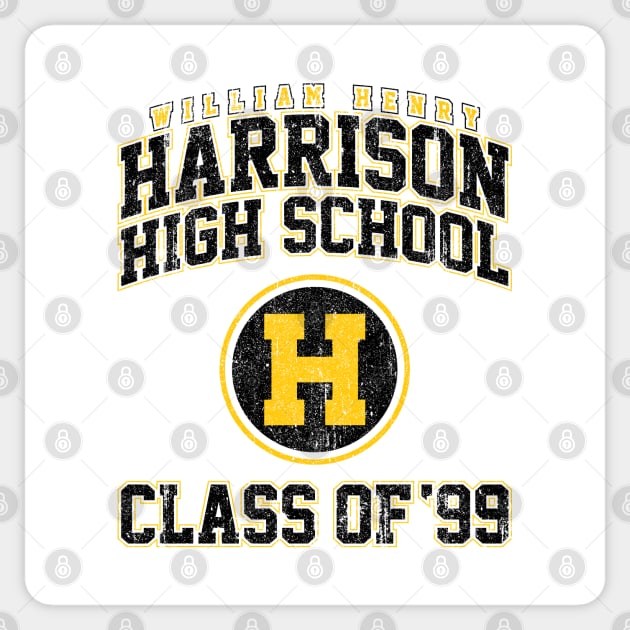 William Henry Harrison High Class of 99 - She's All That (Variant) Sticker by huckblade